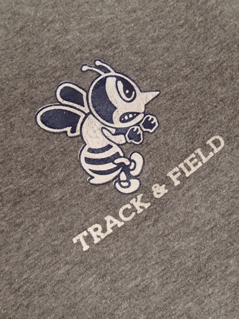 Gray Track and Field Men's T Shirt Size Small